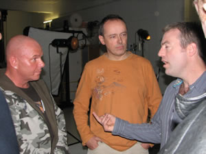 Gangster Johnny “Mad Dog” Adair, Producer David Malone and Reporter Donal MacIntyre in the award winning series MacIntyre’s Underworld